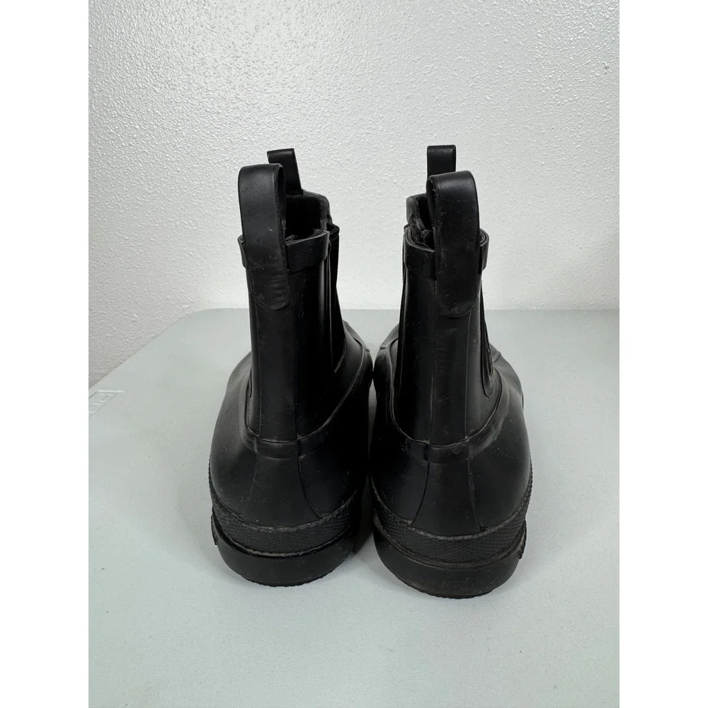 Sperry Men's Black Ankle Rain‎ Boots Size 9